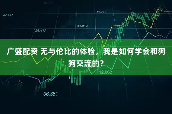 广盛配资 无与伦比的体验，我是如何学会和狗狗交流的？