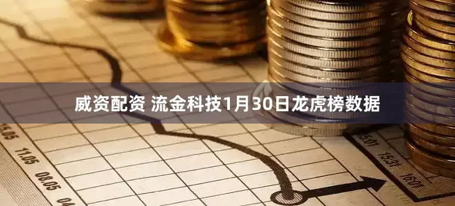 威资配资 流金科技1月30日龙虎榜数据